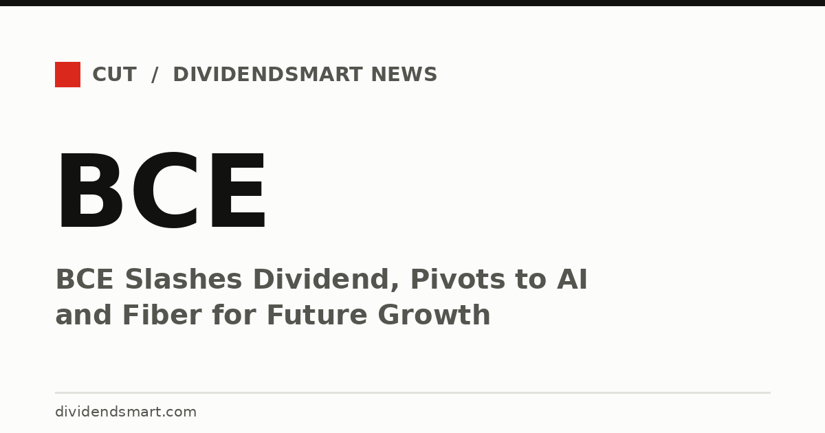 BCE Slashes Dividend, Pivots to AI and Fiber for Future Growth